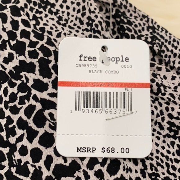 Free People Wild Child Minidress in Black Combo. XS - Picture 7 of 9